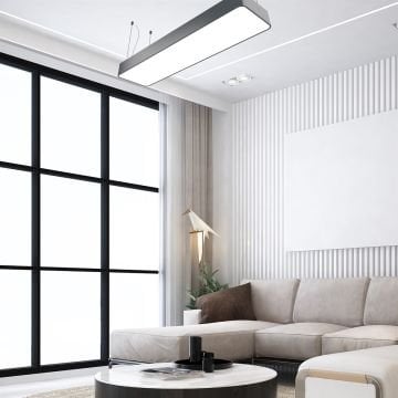 Oval Dikdörtgen Davul Modern Led Sarkıt Avize Aydınlatma Linear Avize Armatür