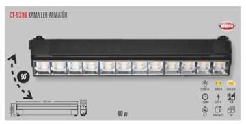 Cata Kama Led Ray Spot Armatür ct-5396