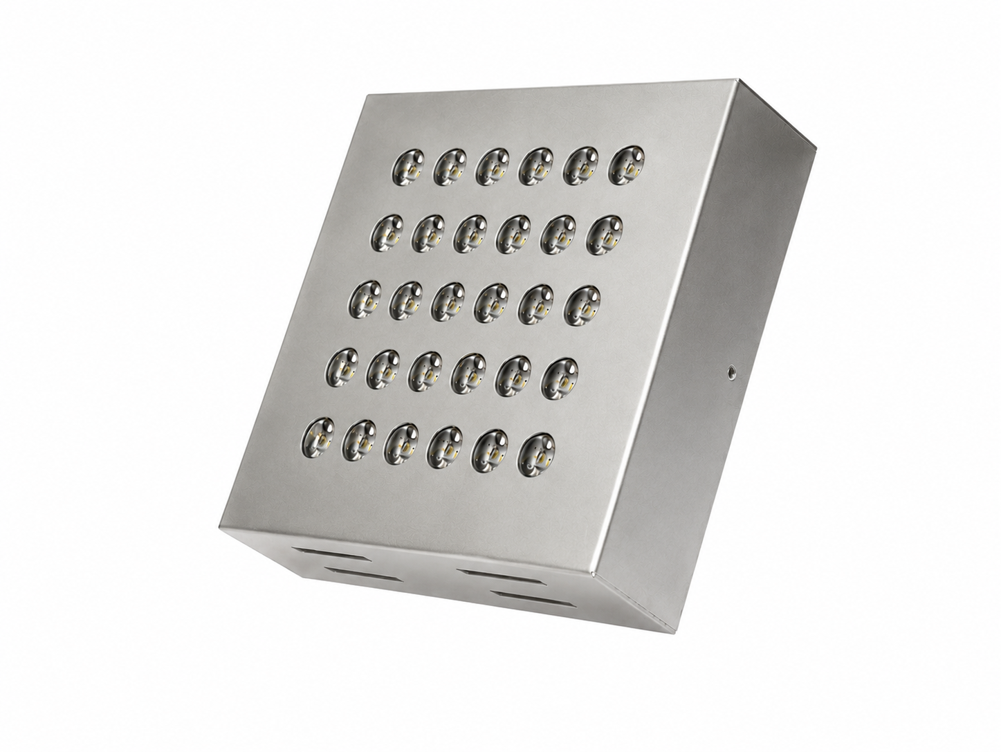 Kare Kuyumcu Led Spot Armatürü 54W 30 Lens Sıva Üstü 3000K + 6000K Krom