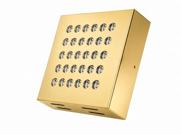 Kare Kuyumcu Led Spot Armatürü 54W 30 Lens Sıva Üstü 3000K + 6000K Gold Kaplama