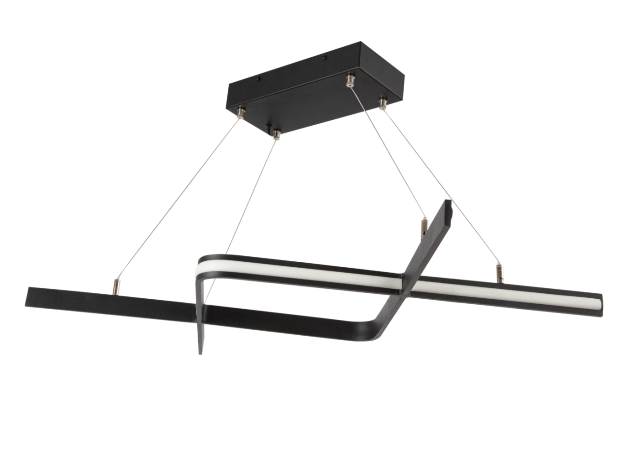 Double Boomerang Modern Led Avize Sarkıt Linear Aydınlatma Sarkıt Lineer Avize