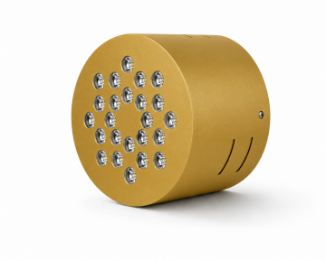 Yuvarlak Kuyumcu Led Spot Armatürü 44W 24 Lens Sıva Üstü 3000K + 6000K Gold Fırın Boya