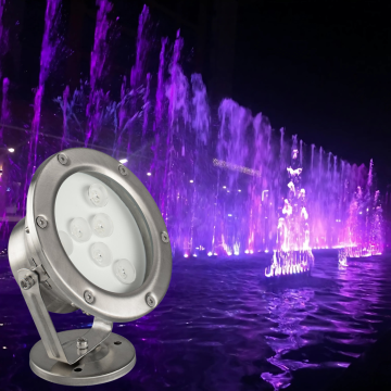 Led Havuz ve Fıskiye Aydınlatma Spot Armatürü 6-9 Watt 12 Volt Metal Kasa