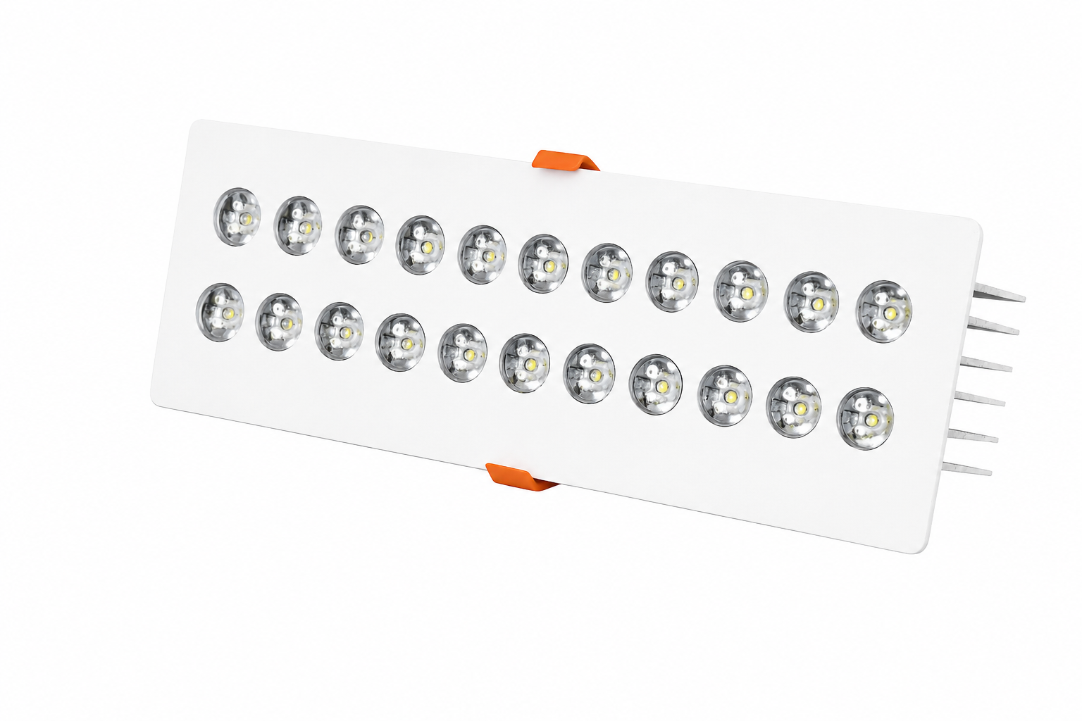 Dikdörtgen Kuyumcu Led Spot Armatürü 32W 18 Lens Sıva Altı 3000K + 6000K