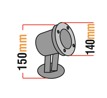 Led Havuz ve Fıskiye Aydınlatma Spot Armatürü 6-9 Watt 12 Volt Metal Kasa