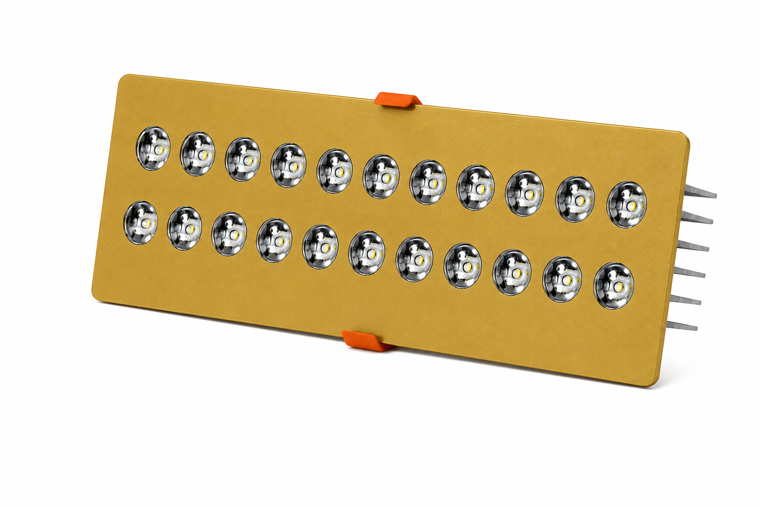 Dikdörtgen Kuyumcu Led Spot Armatürü 32W 18 Lens Sıva Altı 3000K + 6000K Gold Fırın Boya
