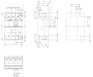 Siemens 160-400a 4 Kutuplu Termik Ayarlı Kompakt Güç Şalteri 3VA2340-4HL42-0AA0