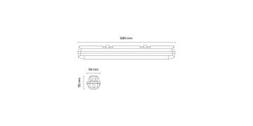 Goya 36 Watt Led Etanj Aydınlatma Armatürü 130 Cm GY 4314
