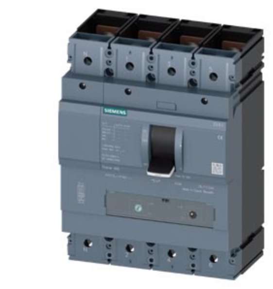 Siemens 250-630a 4 Kutuplu Termik Ayarlı Kompakt Güç Şalteri 3VA2463-4HL42-0AA0