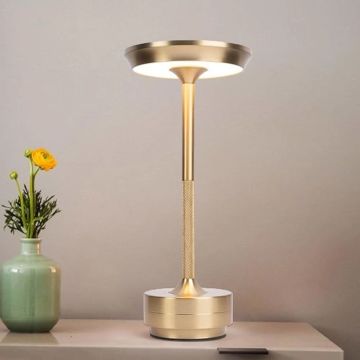 Cata Toronto Şarjlı Dokunmatik Masa Lambası 3 Renk Yanma Modlu Gold Renk CT-8438