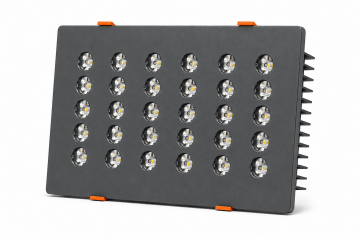 Dikdörtgen Kuyumcu Led Spot Armatürü 54W 30 Lens Sıva Altı 3000K + 6000K Antrasit