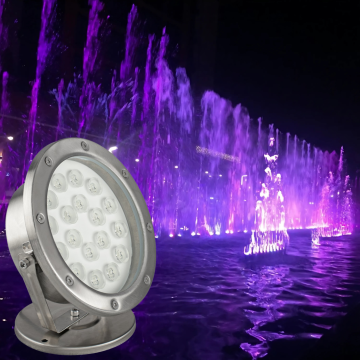 Led Havuz ve Fıskiye Aydınlatma Spot Armatürü 18 Watt 24 Volt Metal Kasa