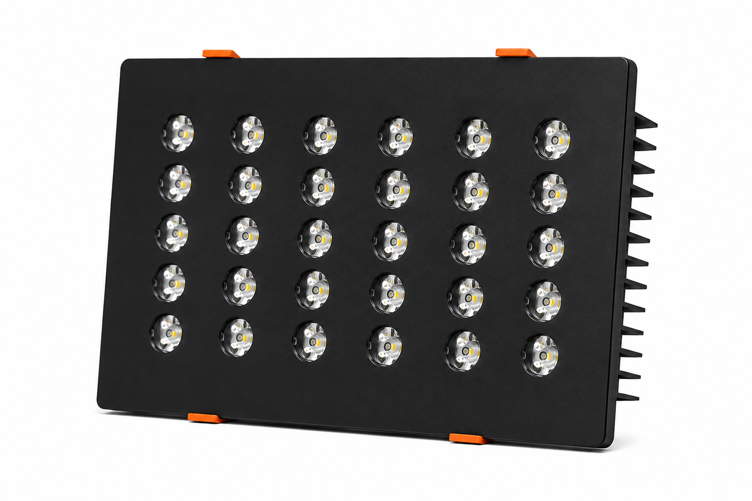 Dikdörtgen Kuyumcu Led Spot Armatürü 54W 30 Lens Sıva Altı 3000K + 6000K Siyah