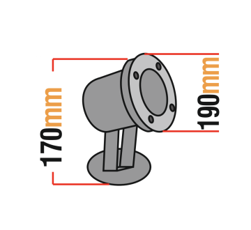 Led Havuz ve Fıskiye Aydınlatma Spot Armatürü 18 Watt 12 Volt Metal Kasa
