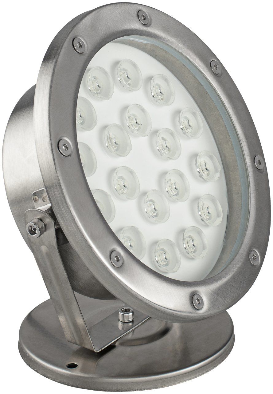 Led Havuz ve Fıskiye Aydınlatma Spot Armatürü 18 Watt 12 Volt Metal Kasa