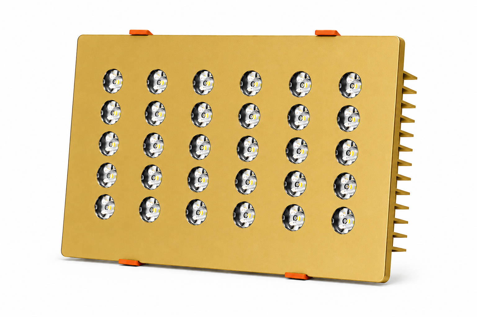 Dikdörtgen Kuyumcu Led Spot Armatürü 54W 30 Lens Sıva Altı 3000K + 6000K Gold Fırın Boya