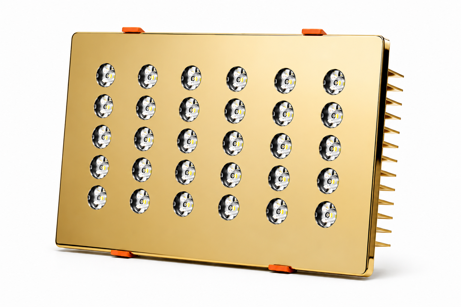 Dikdörtgen Kuyumcu Led Spot Armatürü 54W 30 Lens Sıva Altı 3000K + 6000K Gold Kaplama
