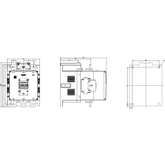 Siemens 185A 90kW AC/DC Sirius Kontaktör 3RT1056-6AP36