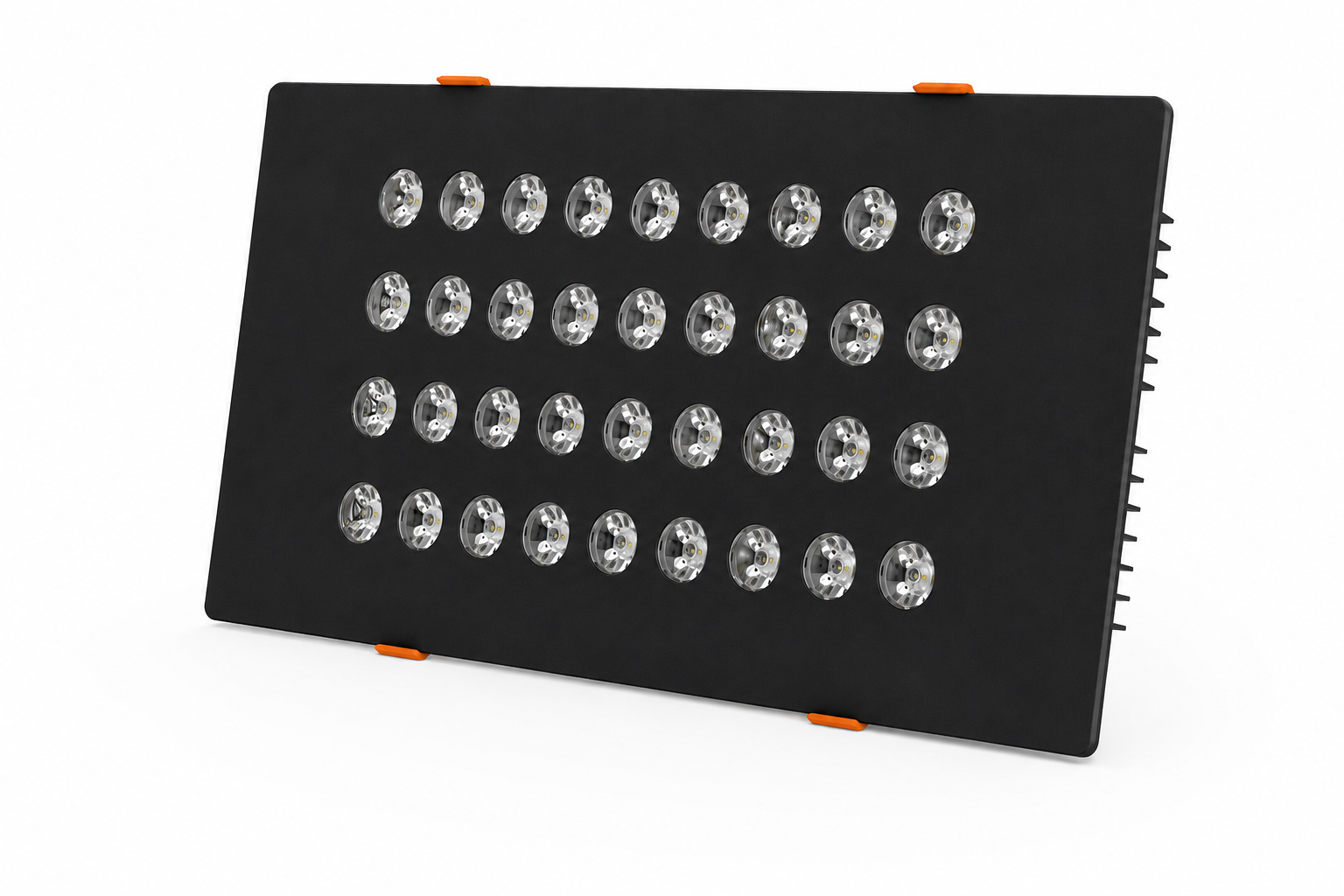 Dikdörtgen Kuyumcu Led Spot Armatürü 65W 36 Lens Sıva Altı 3000K + 6000K Siyah