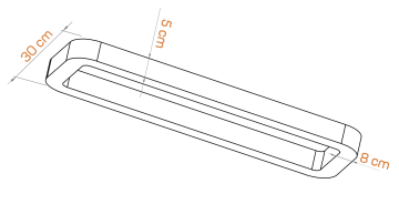 Samsung Led Tridonic Trafolu Sıva Üstü Oval Dikdörtgen Ahşap Linear Armatür 5x5 Cm Kasa Linear Aydınlatma