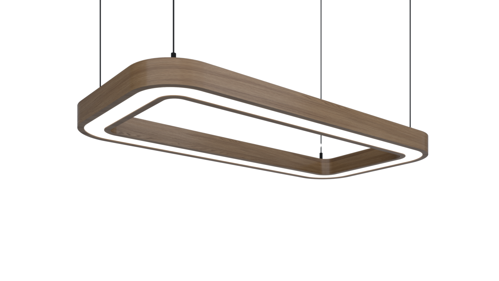 Samsung Led Tridonic Trafolu Sıva Üstü Oval Dikdörtgen Ahşap Linear Armatür 5x5 Cm Kasa Linear Aydınlatma