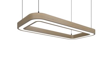 Samsung Led Tridonic Trafolu Sıva Üstü Oval Dikdörtgen Ahşap Linear Armatür 5x5 Cm Kasa Linear Aydınlatma