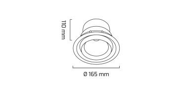 Goya 30 Watt Samsung Ledli Yuvarlak Cob Led Spot Mağaza Armatürü GY 3050-30