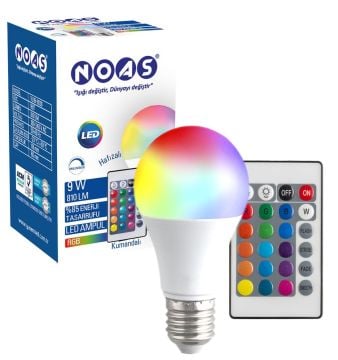 Noas 9W RGB Ampül Kumandalı YL95-9029