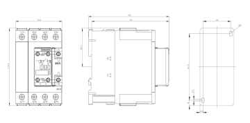 Siemens 60A AC/DC Dört Kutuplu Sirius Kontaktör 3RT2336-1AP00