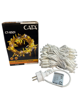 Cata 10 Metre 100 Ledli Eklenebilir Flaşlı Dış Mekan Yilbaşı Süsleme ct-8501