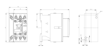 Siemens 50A AC/DC Dört Kutuplu Sirius Kontaktör 3RT2327-1AP00