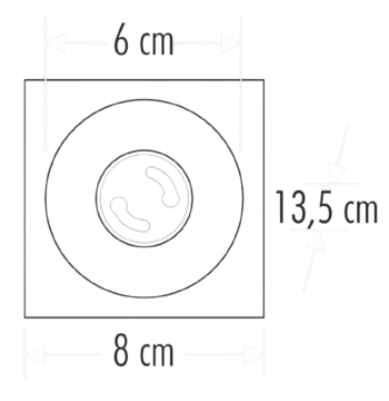 Cata Urartu Siyah Gold Sıva Üstü Dekoratif Spot Armatür ct-5428