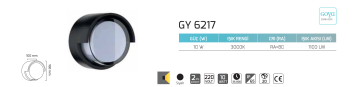 Goya 10W Dış Mekan Dekoratif Led Duvar Aplik Aydınlatma GY 6217