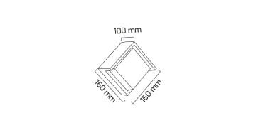 Goya 10W Dış Mekan Dekoratif Led Duvar Aplik Aydınlatma GY 6218
