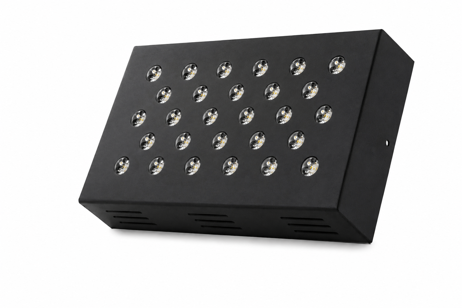 Dikdörtgen Kuyumcu Led Spot Armatürü 50W 28 Lens Sıva Üstü 3000K + 6000K Siyah