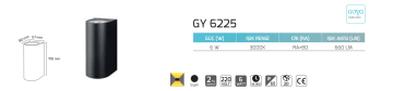 Goya 6W Dış Mekan Dekoratif Led Duvar Aplik Aydınlatma GY 6225