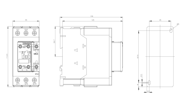 Siemens 80A 37kW AC/DC Sirius Kontaktör 3RT2038-1NB30