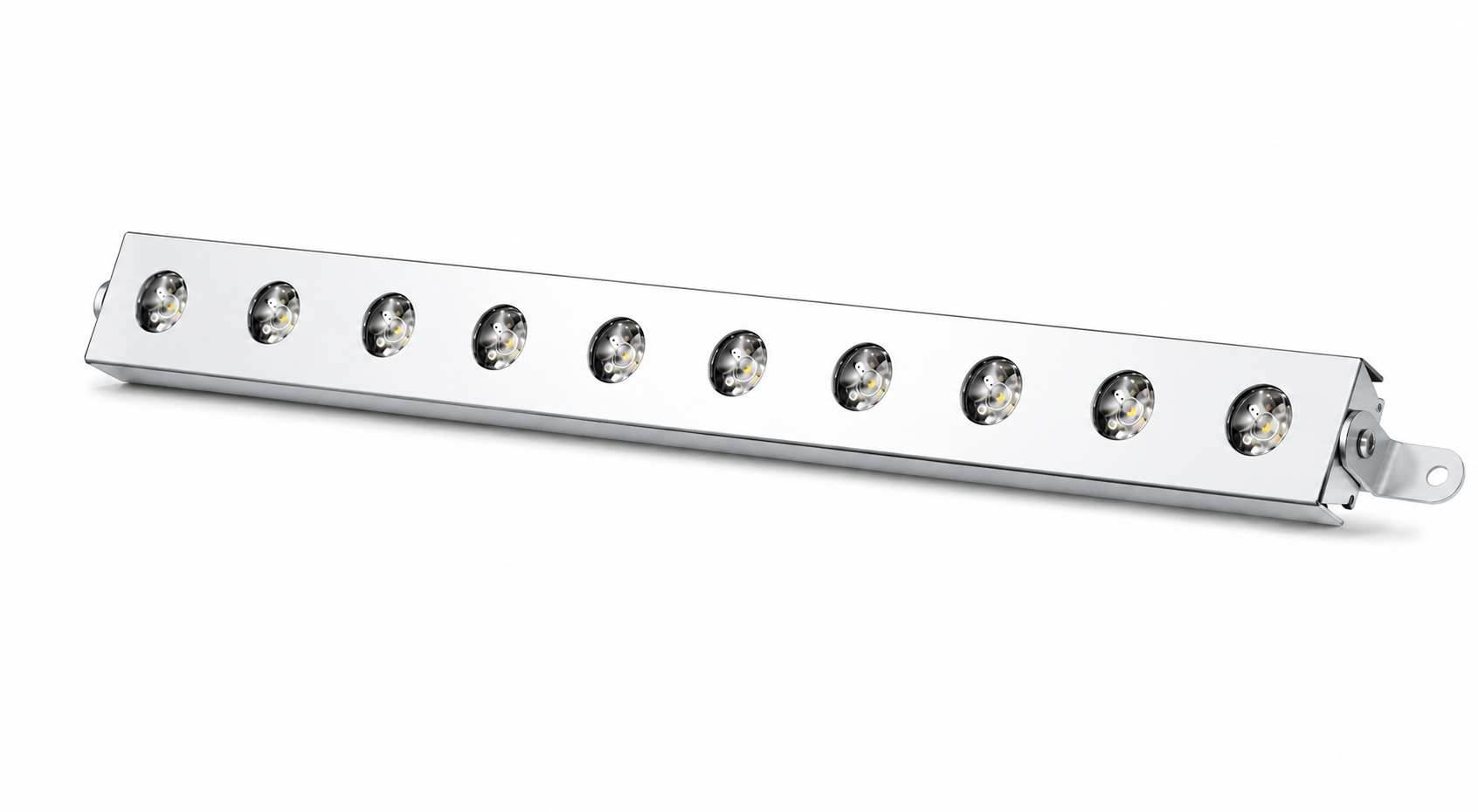 Linear Kuyumcu Led Spot Armatürü 100Cm 36W 19 Lens Sıva Üstü 3000K + 6000K Krom