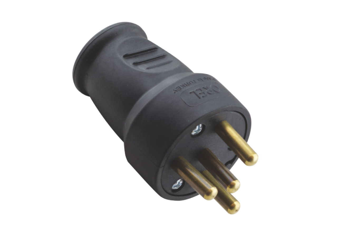 Orel 3x25 Kauçuk Erkek Fiş Trifaze 2201