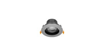 Goya 8 Watt Yuvarlak Dimlenebilir Samsung Ledli Spot Armatür GY 1741-8 2700K (Sarı Işık) - Siyah - Titanyum - Dimli