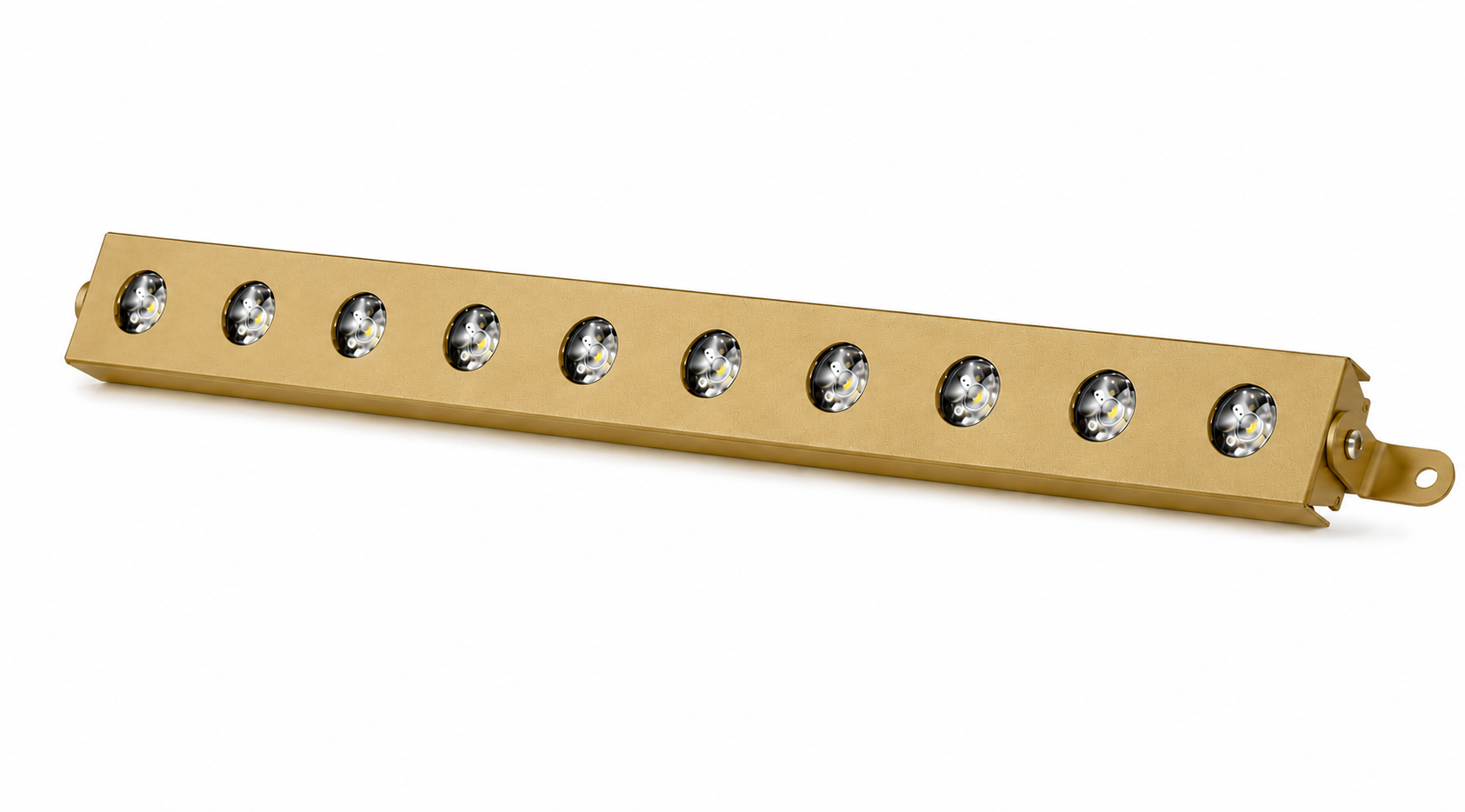 Linear Kuyumcu Led Spot Armatürü 100Cm 36W 19 Lens Sıva Üstü 3000K + 6000K Gold Fırın Boya