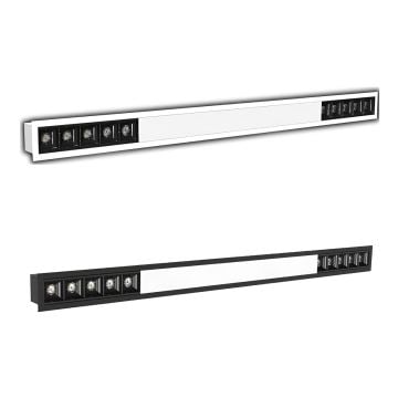 Sıva Altı Mercekli Led Linear Aydınlatma 66Cm Samsung Led Gömme Lineer Armatür 5x4x3,5 Cm Kasa