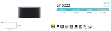 Goya 12W Dış Mekan Dekoratif Led Duvar Aplik Aydınlatma GY 6222