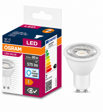 Osram 6,9 Watt GU10 Duylu Çanak Ampul 6500K Beyaz Işık AC62661