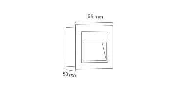 Goya 3W Dış Mekan Dekoratif Led Duvar Aplik Aydınlatma GY 6241