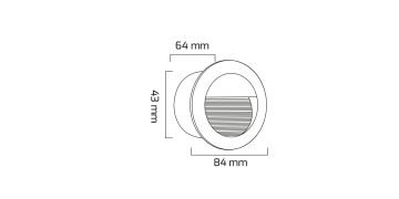 Goya 3W Dış Mekan Dekoratif Led Duvar Aplik Aydınlatma GY 6242