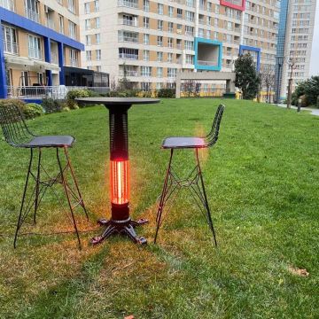 Hottable Tekno Masa Tipi Dış Mekan Kafe Restorant İnfrared Isıtıcı 1500 Watt