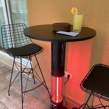 Hottable Tekno Plus Kumandalı Masa Tipi Dış Mekan Kafe Restorant İnfrared Isıtıcı 2000W