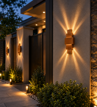 Kirpi 8 Watt Bakır Kasa Led Gün Işığı Duvar Aplik