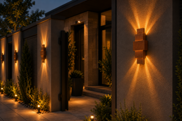 Kirpi 8 Watt Bakır Kasa Led Amber Işık Duvar Aplik
